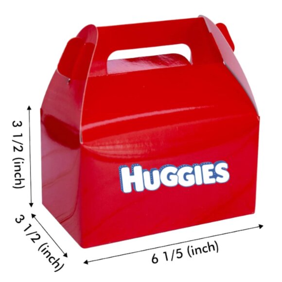 Custom Baby Shower Diaper Theme Party Favor Gift Boxes - Set of 10 - Picture 5 of 5